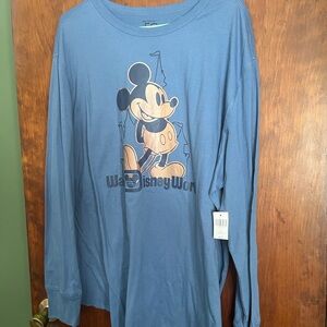 Disney 50th anniversary Blue long-sleeved Shirt
